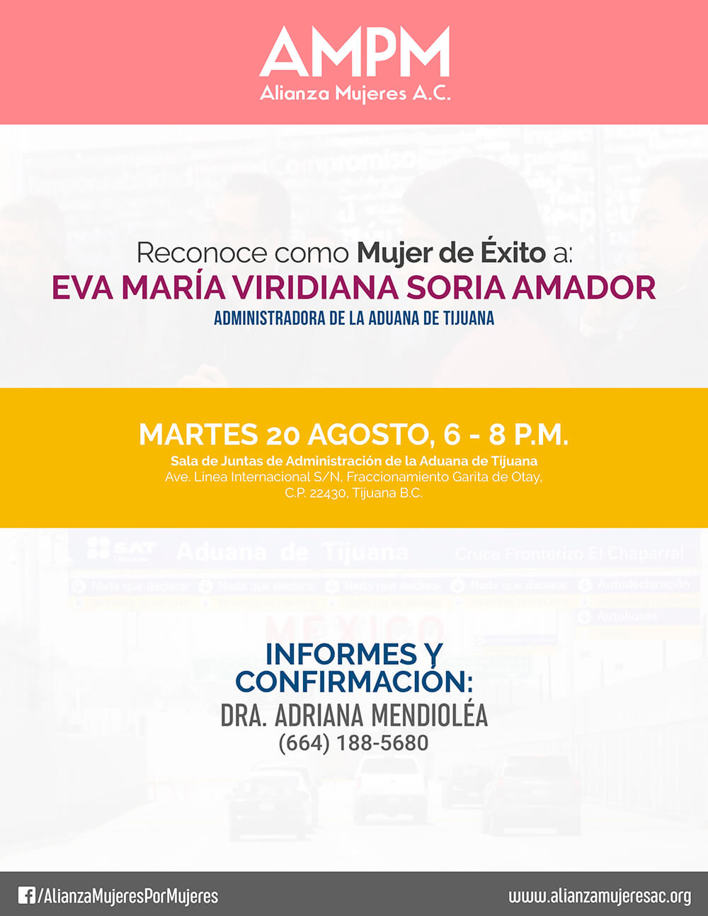 Mujeres de éxito – Maestra Eva María Viridiana Soria Amador, Administradora de la Aduana en Tijuana
